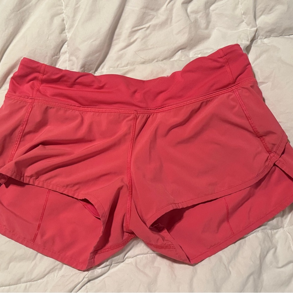 Lululemon Athletica Coral Athletic Shorts